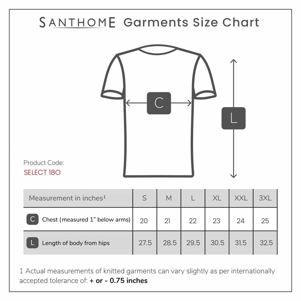 Regular round neck t-shirts 180