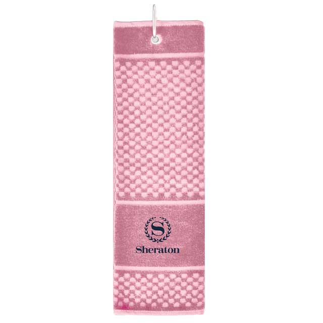 MARABA - Sports Hand Towel with Carabiner - Pink