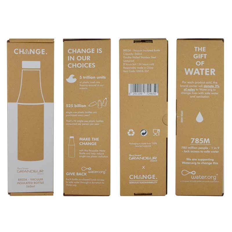 R-BREDA - CHANGE Collection Recycled Insulated Water Bottle