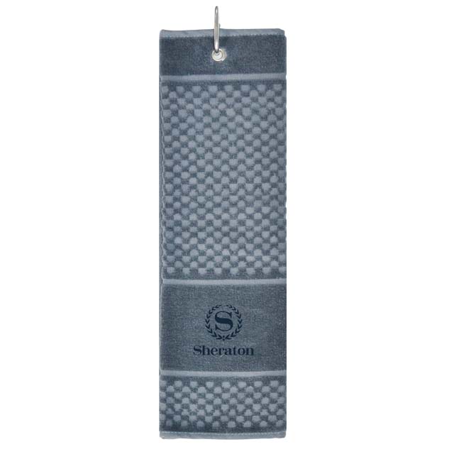 MARABA - Sports Hand Towel with Carabiner - Gray