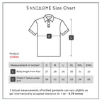 Santhome COMO - Premium Texture Knit Polo Shirt Royal Black