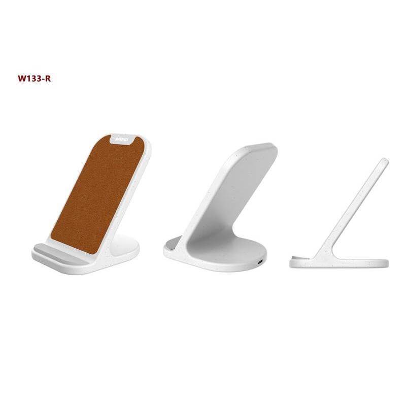 BASEL - @memorii Recycled 10W Wireless Charger Phone Stand