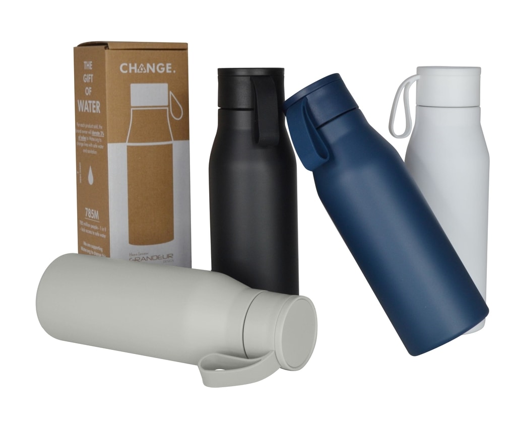 R-NEBRA - CHANGE Collection Recycled Stainless Steel Vacuum Bottle
