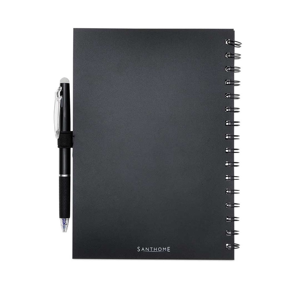 Santhome® Eternity - The Reusable Notebook & Pen Set - Black