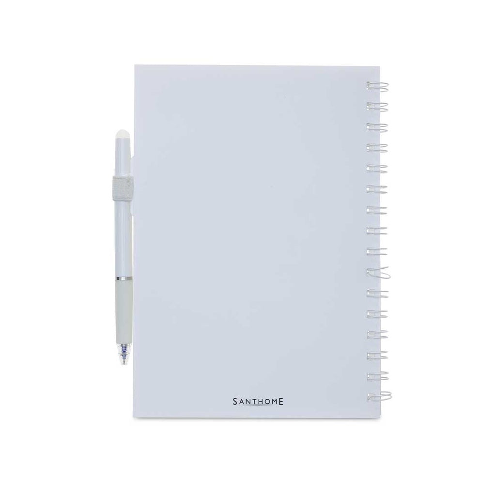 Santhome® Eternity - The Reusable Notebook & Pen Set - White