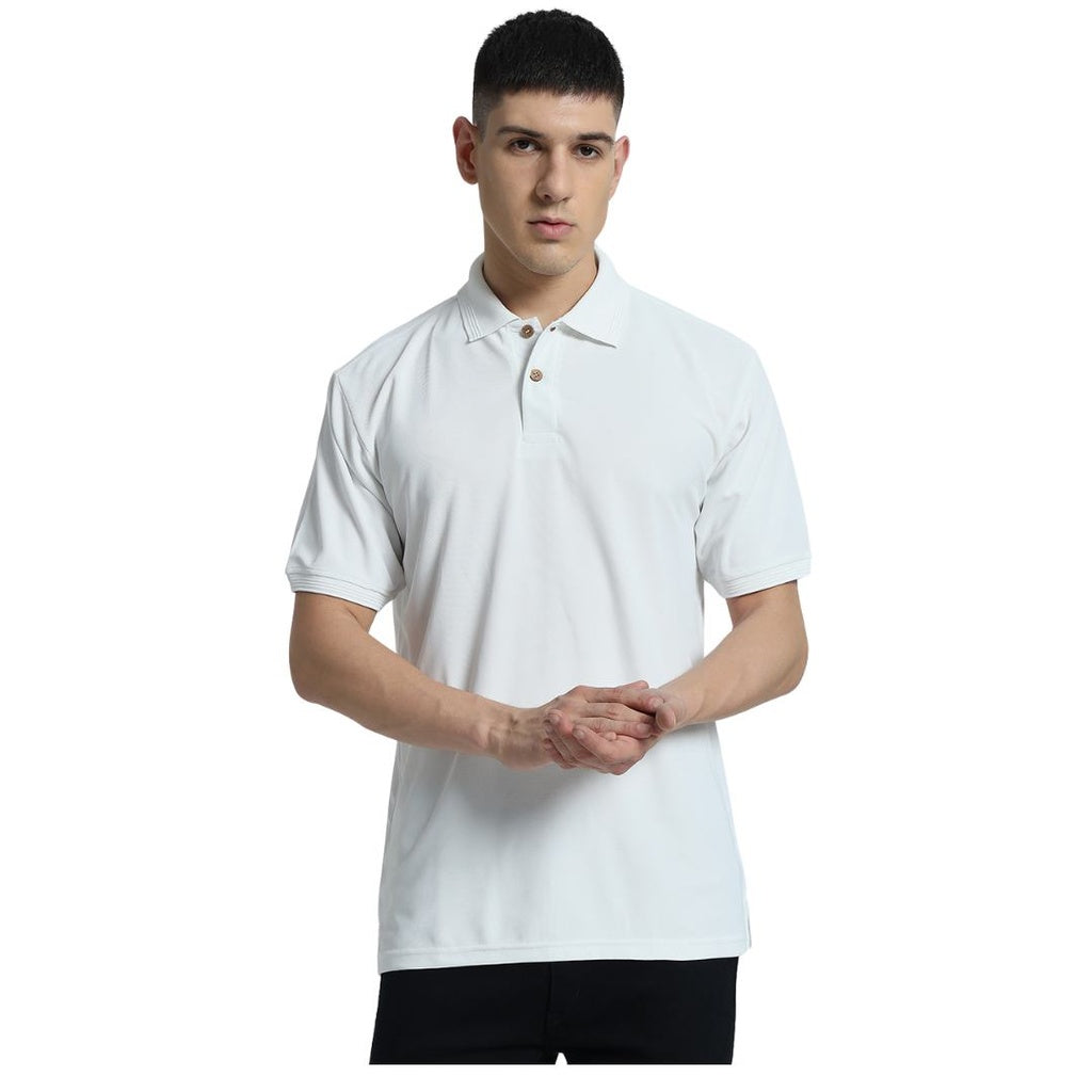 Santhome TERRA - Recycled Polo T-Shirt White