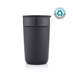 SAVONA - Hans Larsen Premium Ceramic Tumbler With Recycled Protective Sleeve - White
