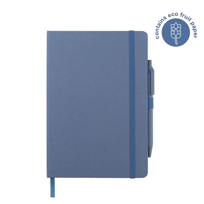 ABULA - eco-neutral® A5 Hard Cover Notebook & Pen Set -  Lavender Paper
