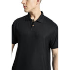Santhome TERRA - Recycled Polo T-Shirt Black