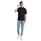 Santhome TERRA - Recycled Polo T-Shirt Black