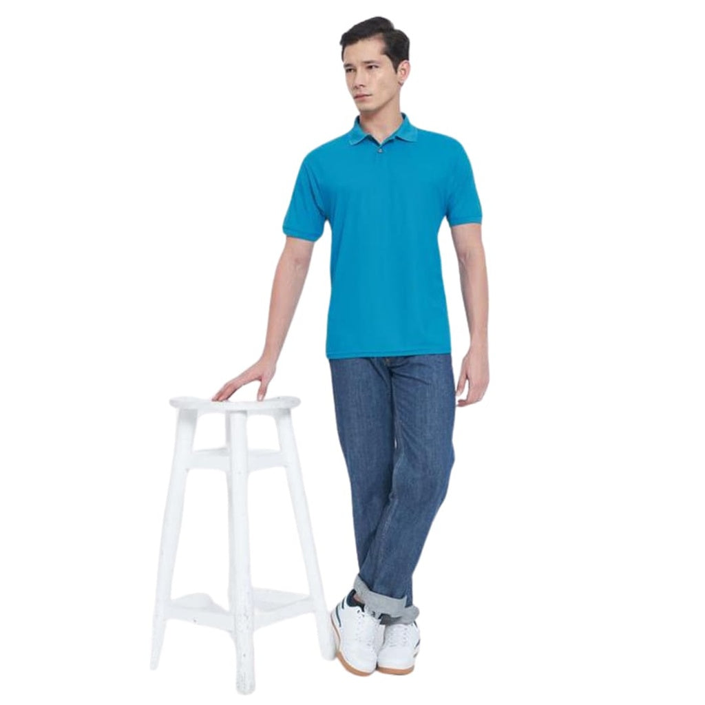 Santhome TERRA - Recycled Polo T-Shirt Cobalt Blue